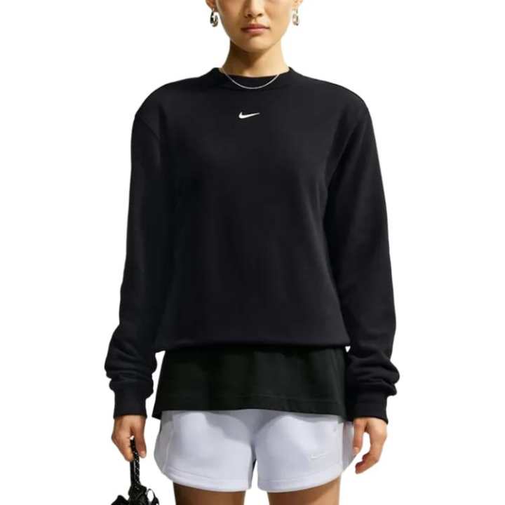 Nike Nike Sweatshirts Women's Black Crew Neck Moderate
