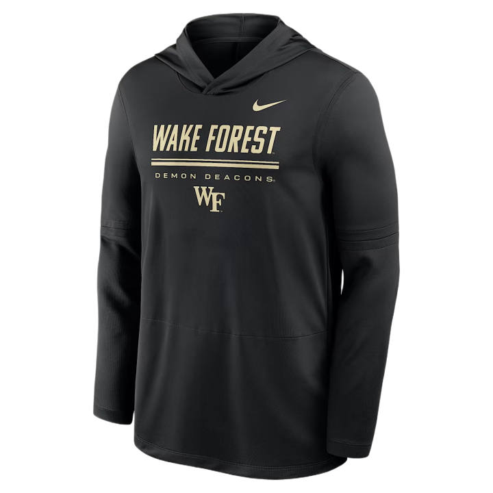 Nike Nike Dri Fit College Sweatshirts Men's Black Hooded Non Detachable Moderate