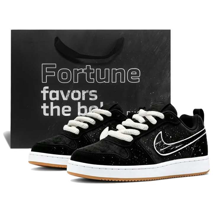Nike Nike Court Borough Skateboard Shoes Men's Low Top Black White