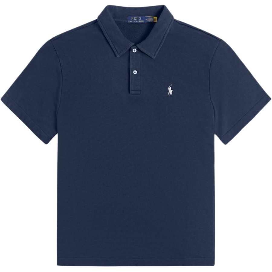 Polo Ralph Lauren Polo Shirts Men's Marine Blue Polo Collar Moderate