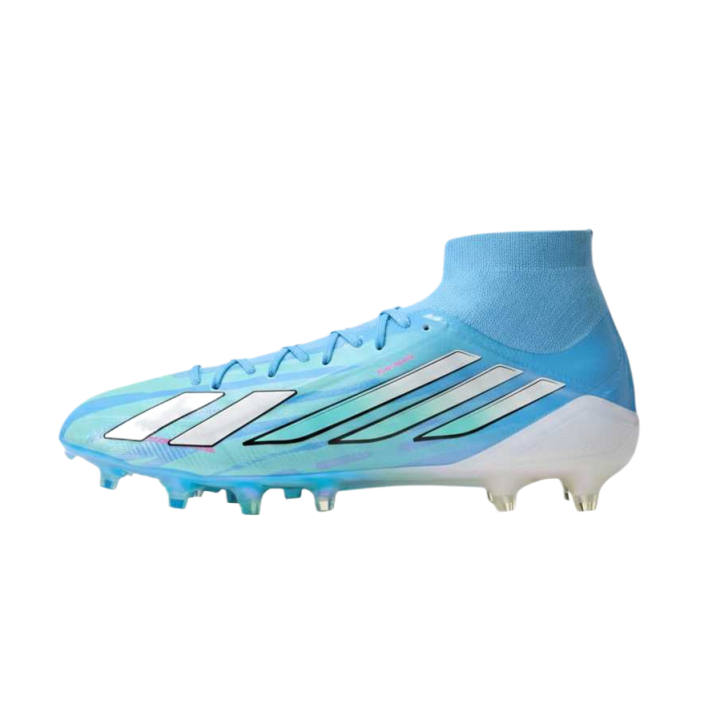 Adidas Adidas F50 Sparkfusion Soccer Shoes Women's High Top Half Blue/Cloud White/Bright Pink
