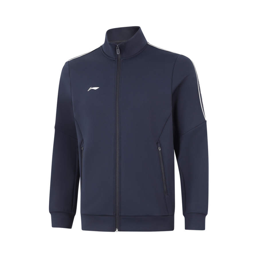 Li-Ning Li Ning Jackets Men's Legend Blue Crew Neck Moderate