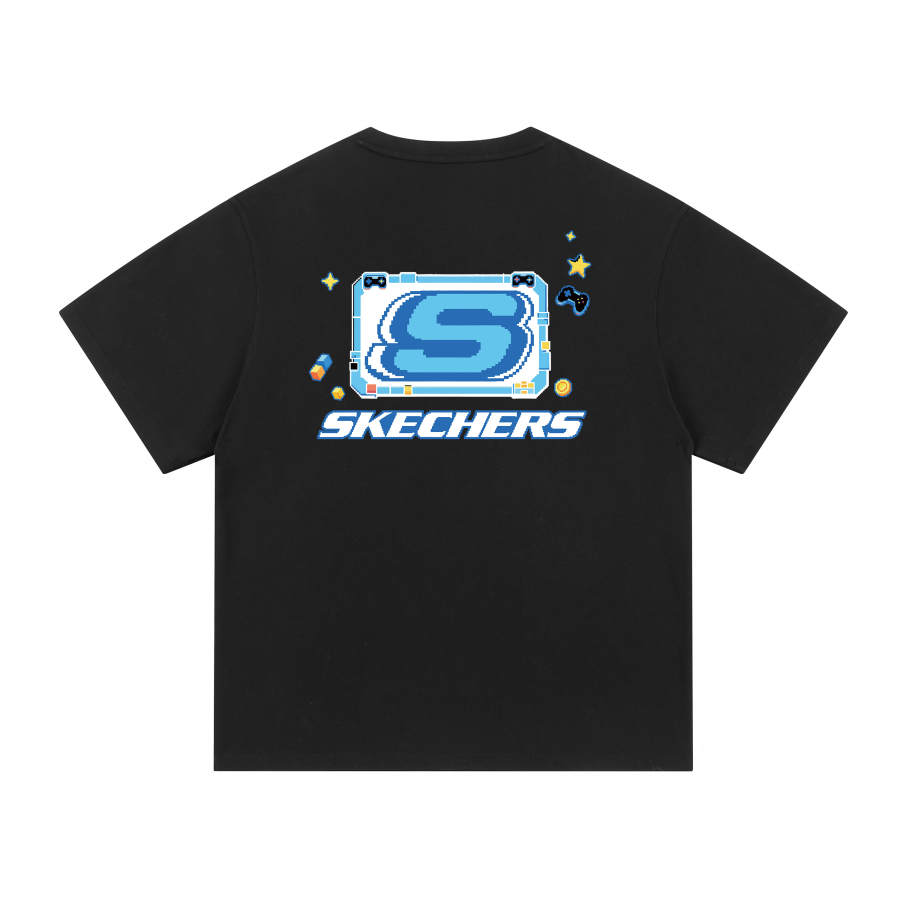 Skechers T Shirts Unisex Crew Neck Moderate Straight Fit