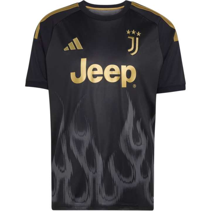 Adidas Adidas Juventus Soccer Jerseys Men's Black Crew Neck Moderate