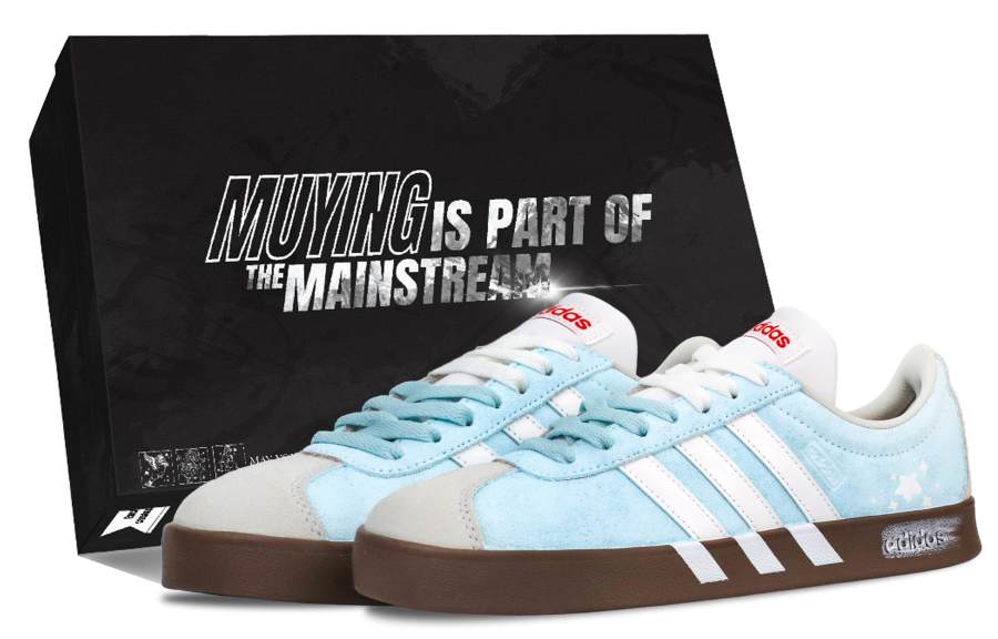 Adidas Adidas Vl Court Classic German Army Trainers Unisex Low Top White/Blue/Gray