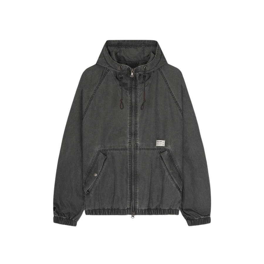 New Balance New Balance Jackets Unisex Charcoal Gray Hooded Non Detachable Moderate