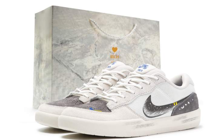 Nike Nike SB Force 58 Skateboard Shoes Unisex Low Top Gray