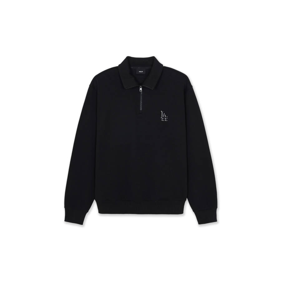 MLB MLB Los Angeles Dodgers Sweatshirts Unisex Black Lapel Moderate