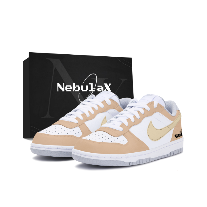 Nike Nike Dunk Skateboard Shoes Men's Low Top Brown/Yellow