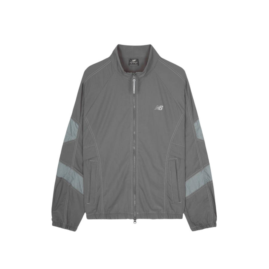 New Balance New Balance Jackets Unisex Light Gray Stand Collar Moderate