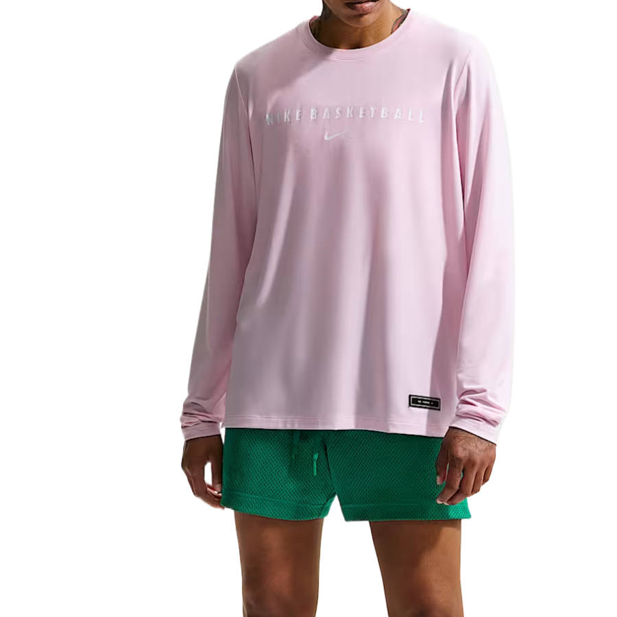 Nike Nike T Shirts Women's Pink Foam/White Crew Neck Moderate