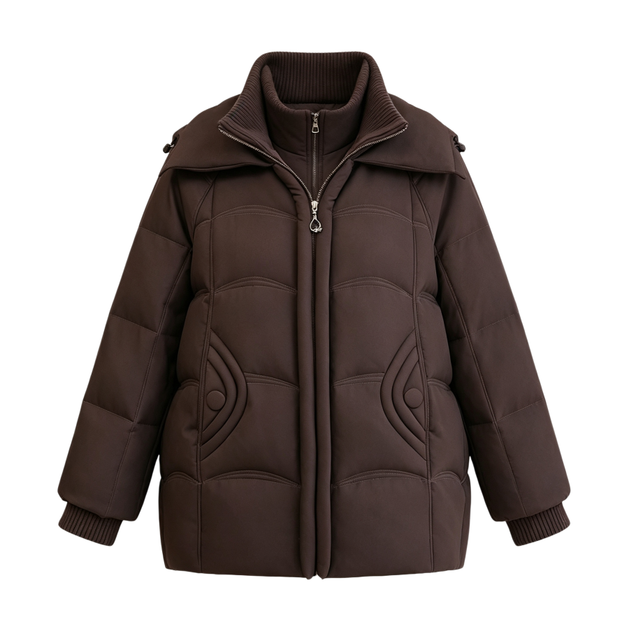YALU Down Jackets Women's Lapel Thickened Other
