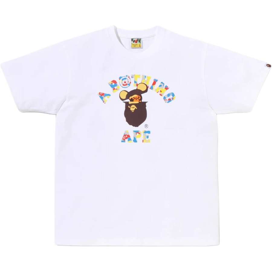 A BATHING APE MEDICOM TOY T Shirts Unisex Crew Neck Straight Fit