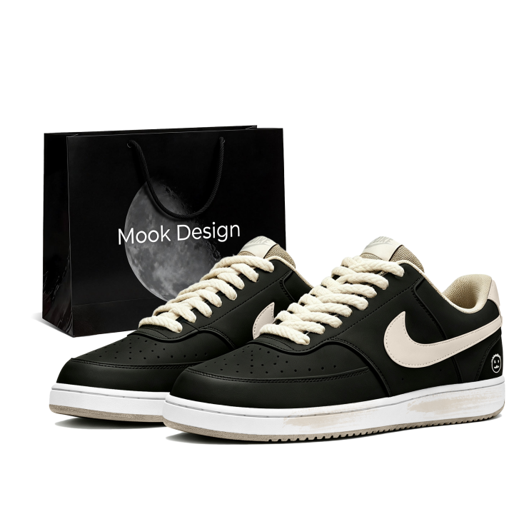 Nike Nike Air Force 1 Skateboard Shoes Men's Low Top Black Brown