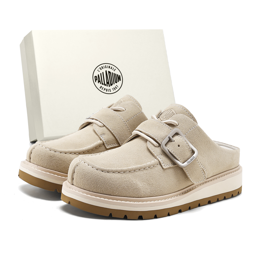Palladium Skateboard Shoes Unisex Low Top Apricot/Khaki/Yellow Brown/Gray