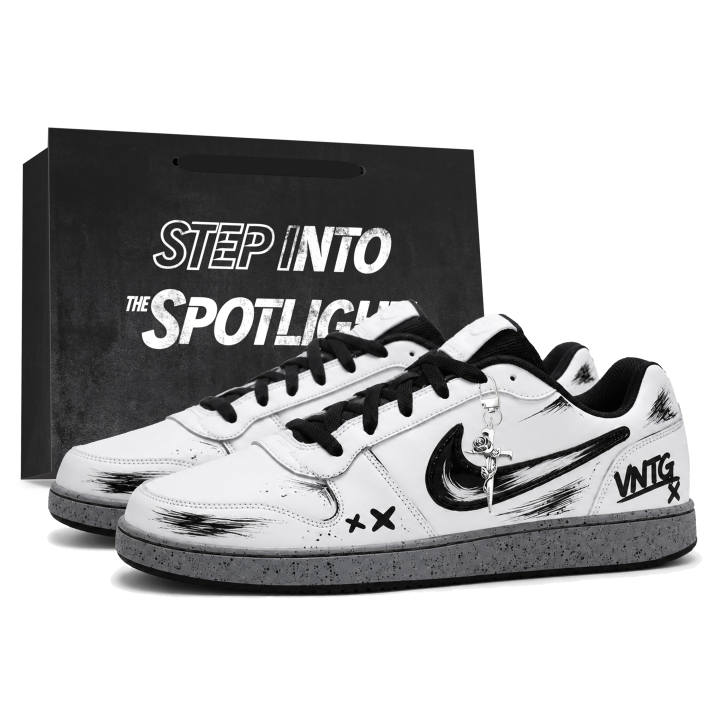 Nike Nike EBERNON Skateboard Shoes Men's Low Top White
