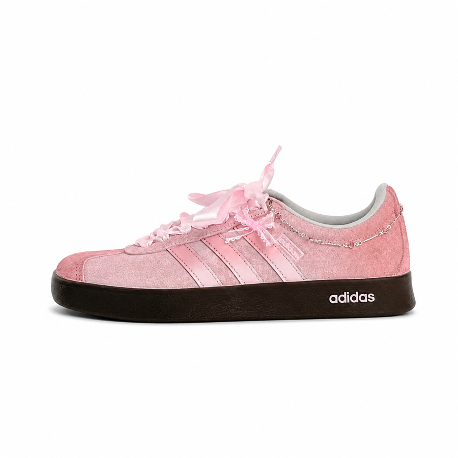 Adidas Adidas VL COURT 2.0 German Army Trainers Unisex Low Top Pink