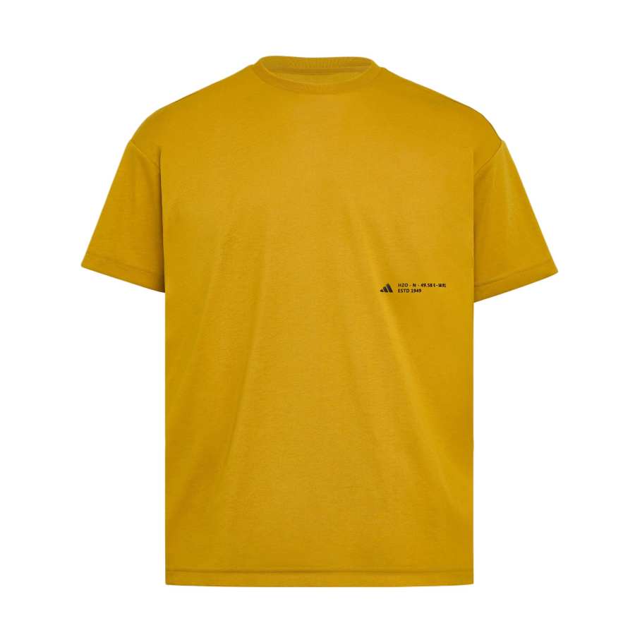 Adidas Adidas Terrex T Shirts Unisex Victory Gold Crew Neck Straight Fit