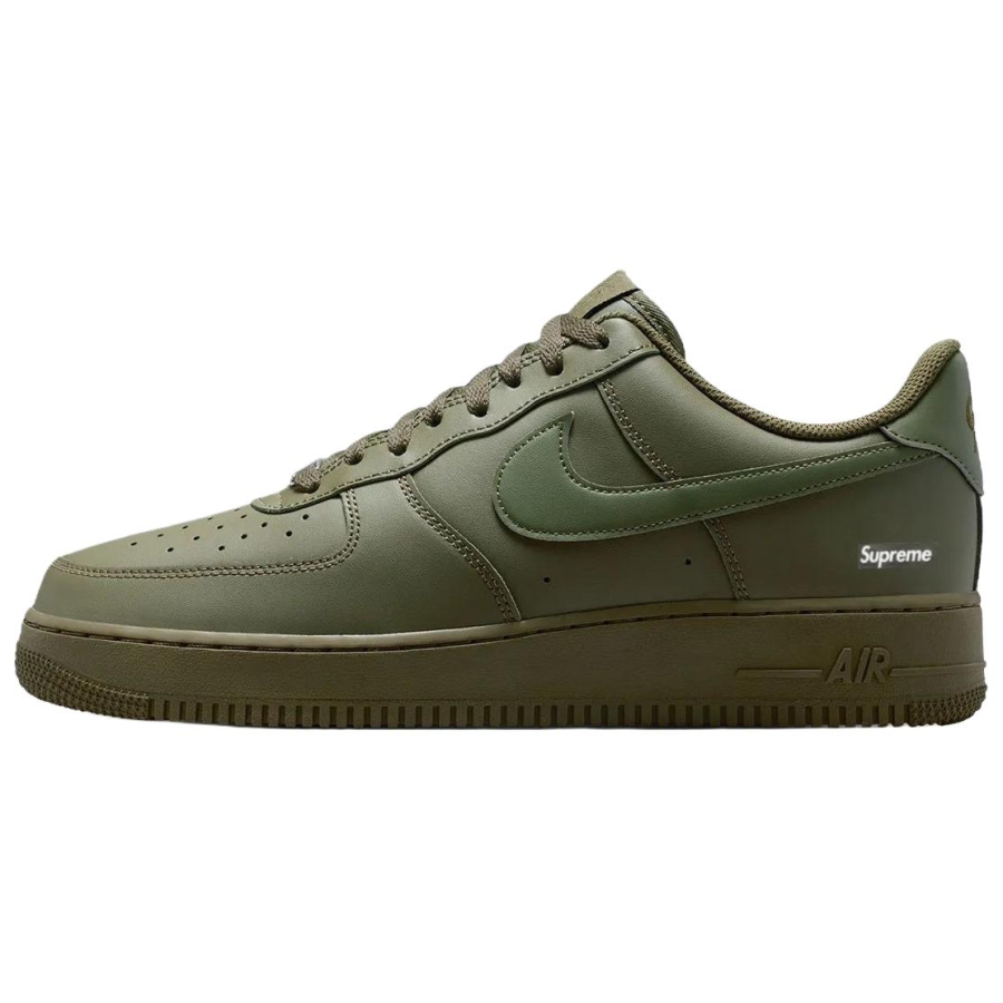 Nike Nike x Supreme Air Force 1 Low top Skateboard Shoes Unisex Olive Green