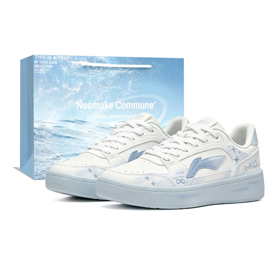 Li-Ning Li Ning Sycee Skateboard Shoes Women's Low Top White Blue