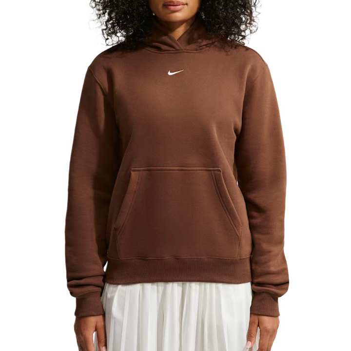 Nike Nike Sweatshirts Women's Cocoa/Canvas Hooded Non Detachable Moderate