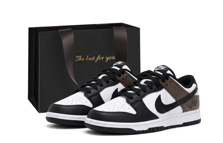 Nike Nike Dunk Skateboard Shoes Unisex Low Top Brown Black