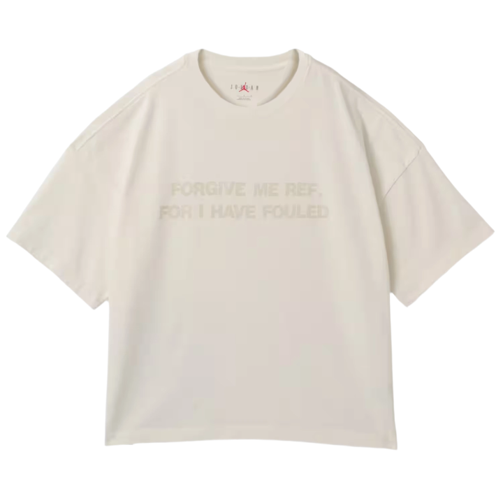 Jordan Jordan BRAND T Shirts Unisex Ivory White Crew Neck Moderate Straight Fit