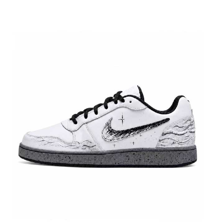 Nike Nike EBERNON Skateboard Shoes Men's Low Top White Black Gray Color Block