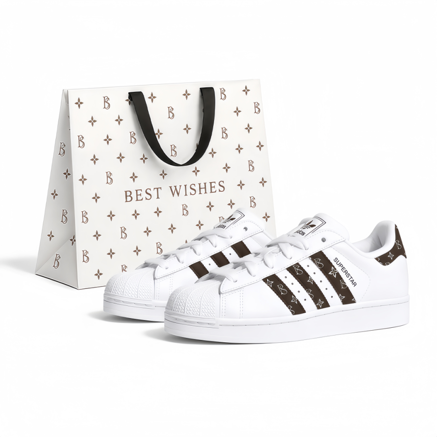 Adidas Adidas Skateboard Shoes Unisex Low Top White Brown Color Block