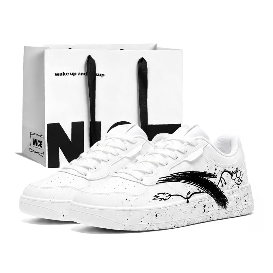 ANTA Easy Skateboard Shoes Unisex Low Top White