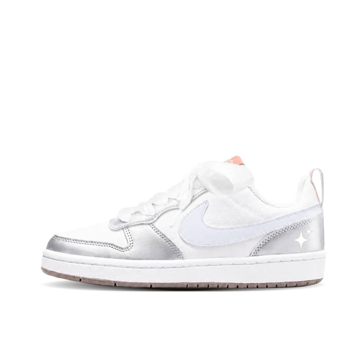 Nike Nike Court Borough Skateboard Shoes Women's Low Top White/Silver/Blue