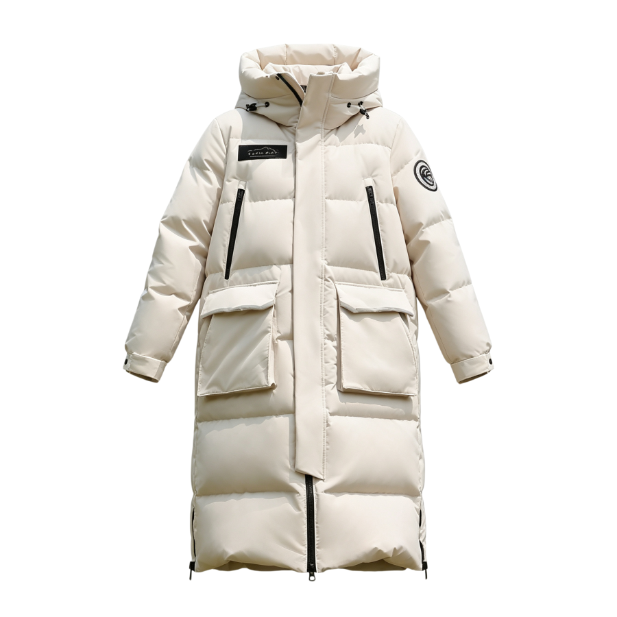 YALU Down Jackets Women's Hooded Non Detachable Thickened Down Coat