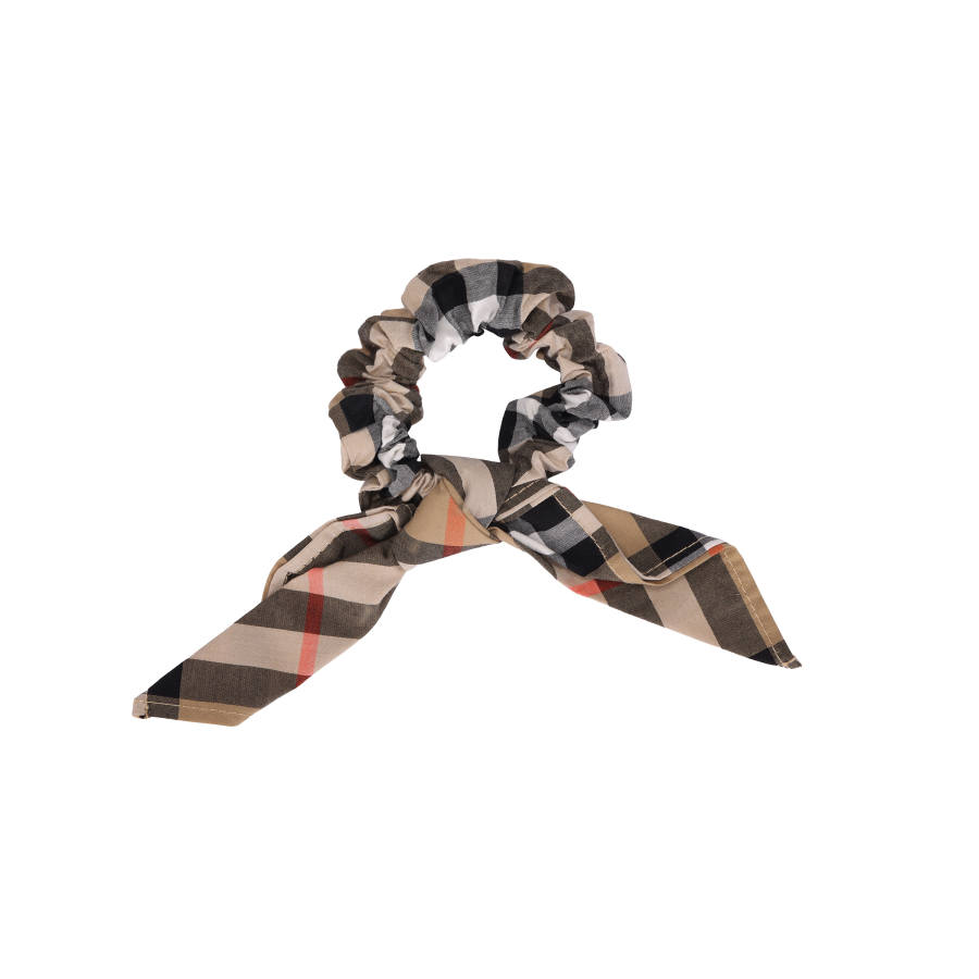 Burberry 100% Cotton Hair Ties Kids' Brown