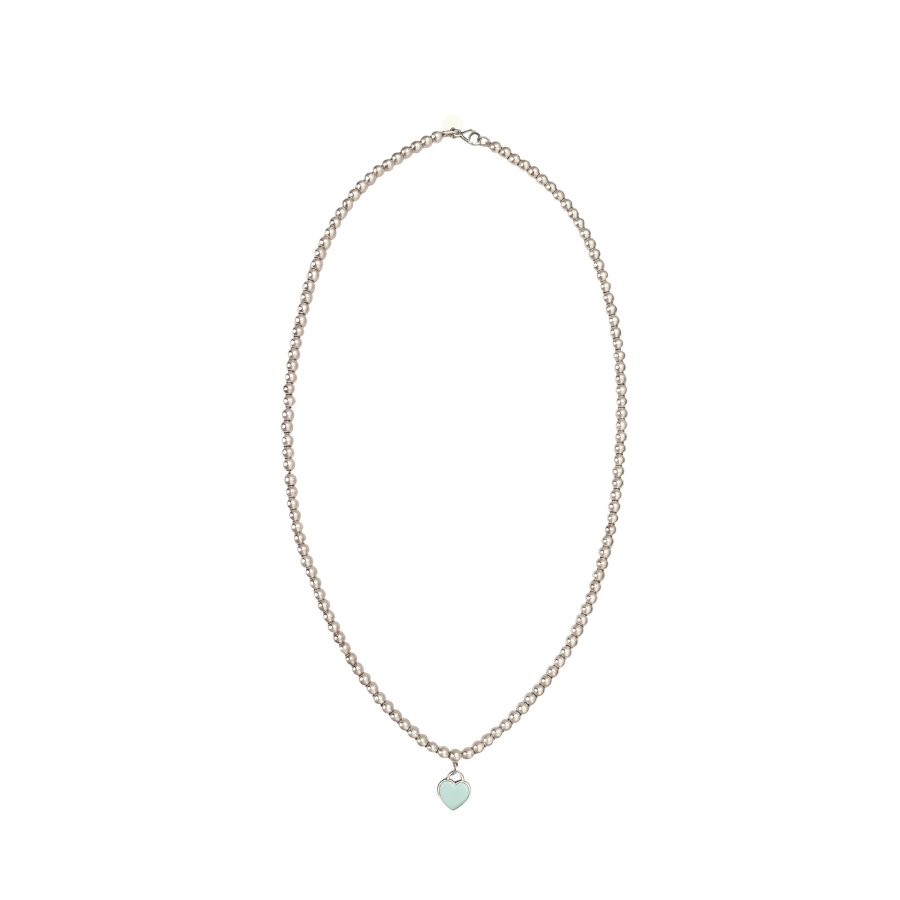 TIFFANY & CO. Return To Tiffany Collection 925 Sterling Silver Enamel Necklaces Women's Silver