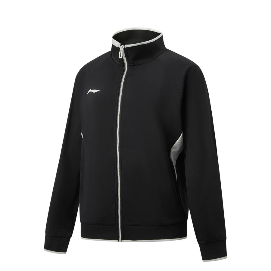 Li-Ning Li Ning Football Sweatshirts Men's Black Stand Collar Moderate