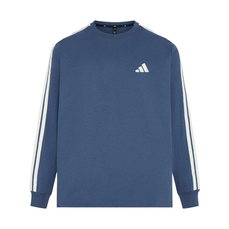 Adidas Adidas T Shirts Men's Soft Ink Blue Crew Neck Straight Fit