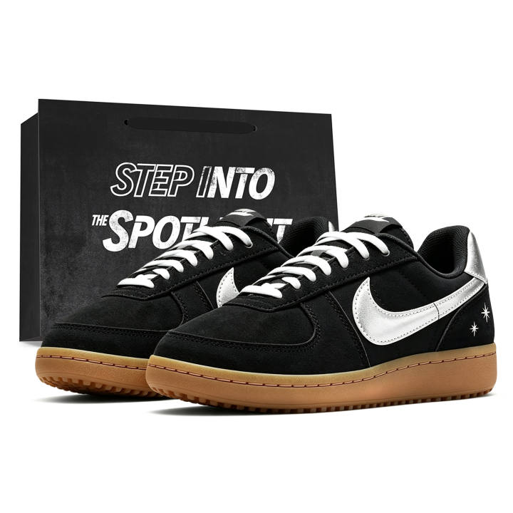 Nike Nike Field General Skateboard Shoes Women's Low Top Black/Silver