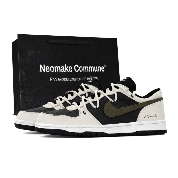 Nike Nike Big Skateboard Shoes Unisex Low Top Black, Beige