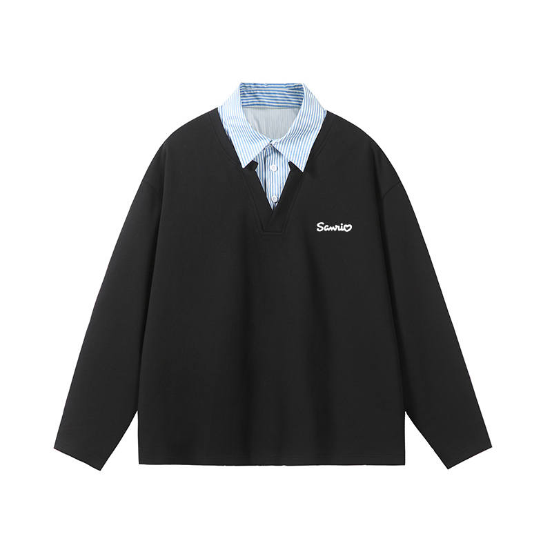 Sanrio Sweatshirts Women's Lapel Moderate Straight Fit