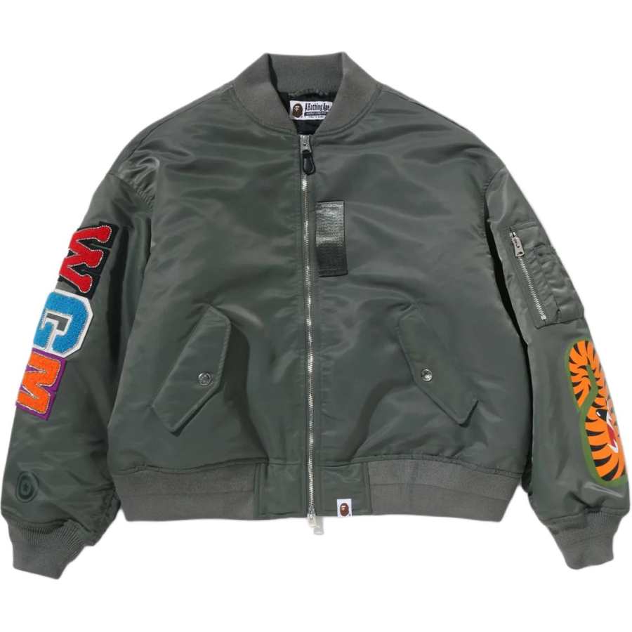 A BATHING APE FW26 Jackets Women's Baseball Collar Moderate Straight Fit