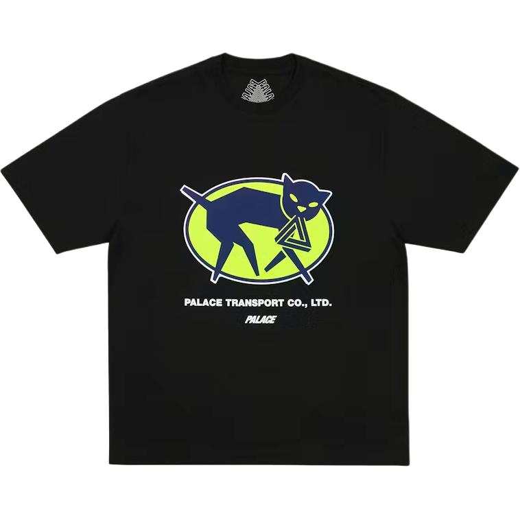 PALACE T Shirts Unisex Black Crew Neck Moderate Straight Fit