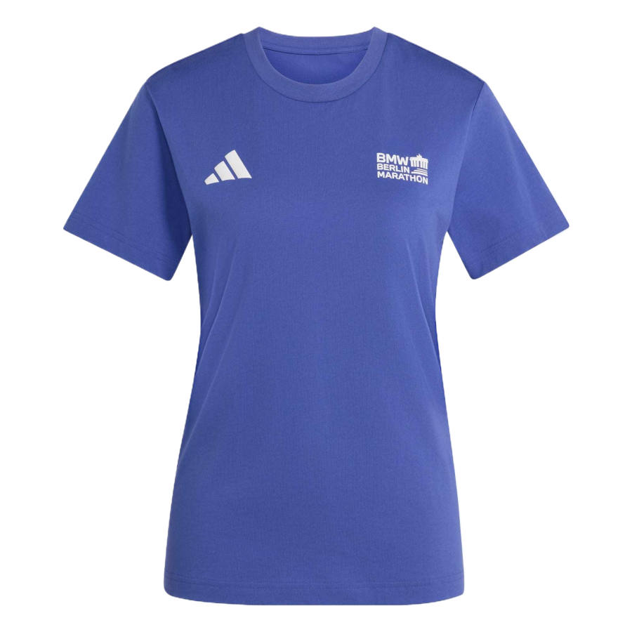 Adidas Adidas Running T Shirts Women's Double Indigo Crew Neck Moderate