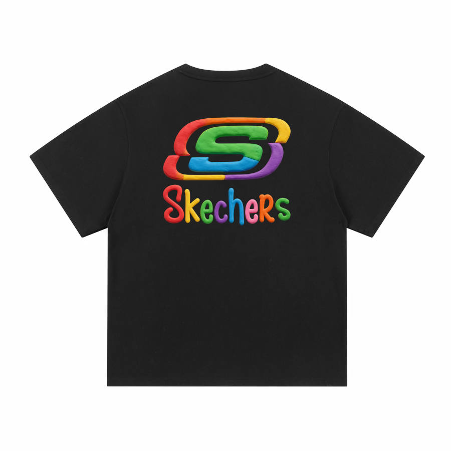 Skechers T Shirts Unisex Crew Neck Moderate Straight Fit