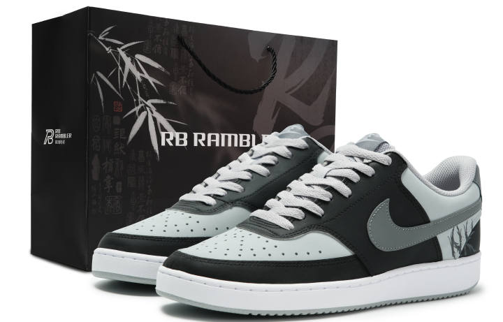 Nike Nike Court Vision Skateboard Shoes Men's Low Top Black/Gray