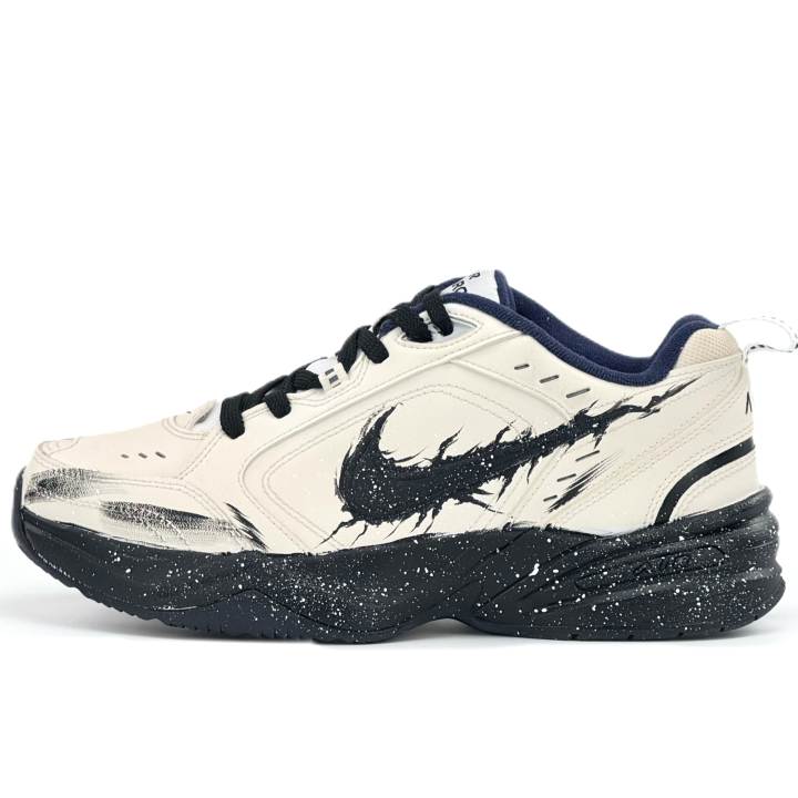 Nike Nike Air Monarch 4 Chunky Sneakers Unisex Low Top Black/White/Beige/Match The Color