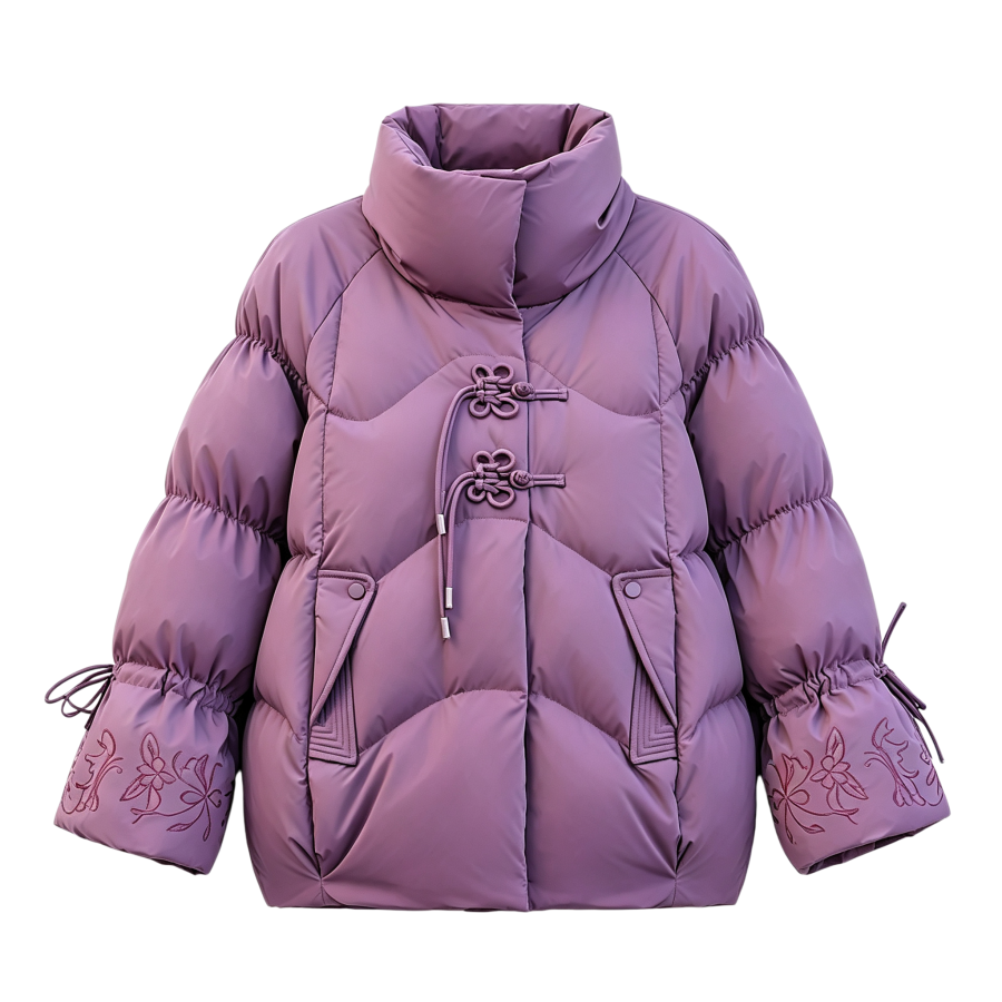YALU Down Jackets Women's Lapel, Stand Collar Moderate Other