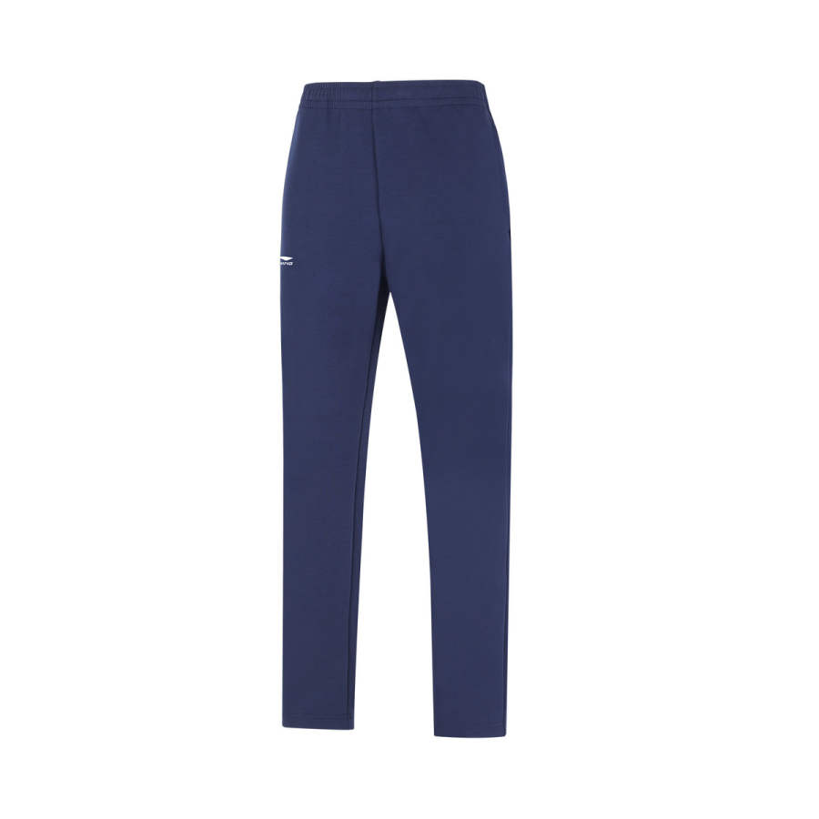 Li-Ning Li Ning Knitted Sweatpants Women's Deep Navy Blue Moderate Straight Fit Pants