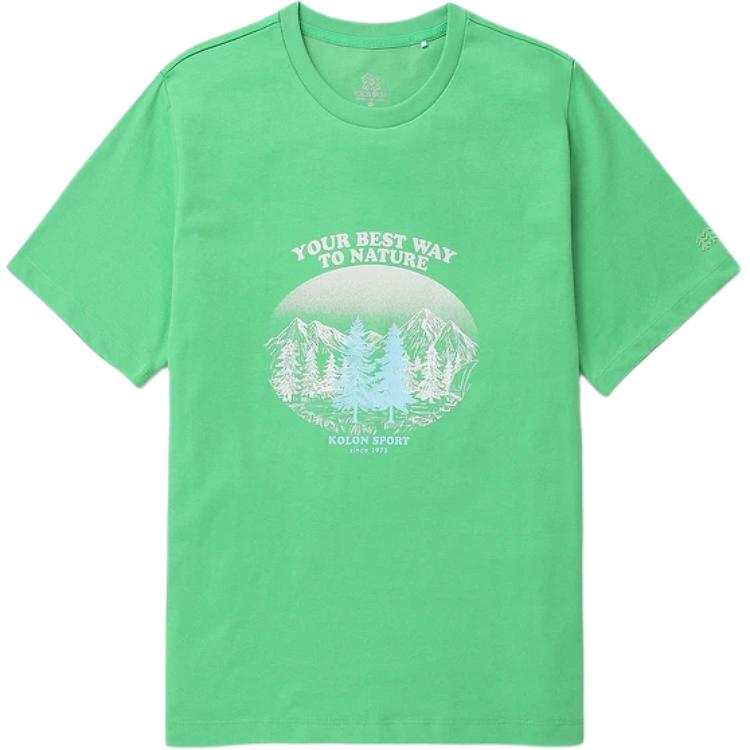KOLON SPORT Regular Sleeve T Shirt Women's Green