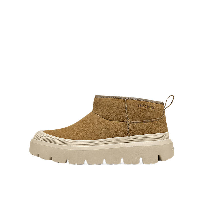 Skechers Street Snow Boots Women's High Top Beige Brown