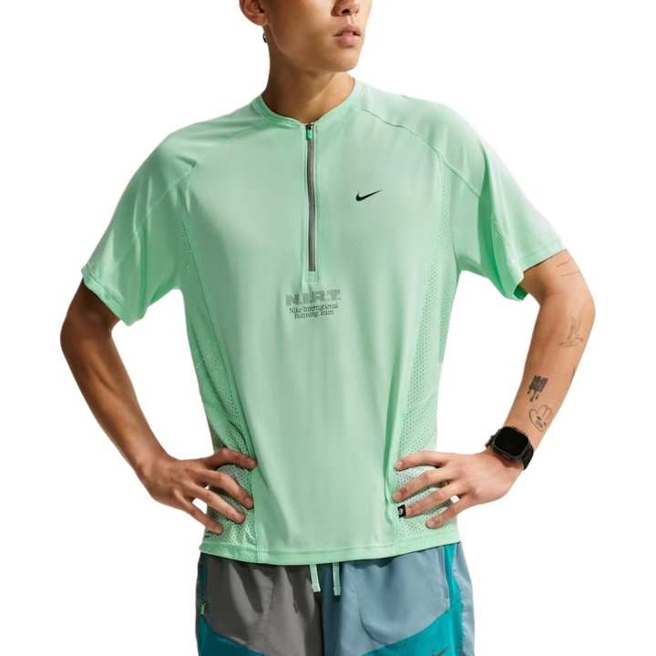 Nike Nike Running T Shirts Men's Arctic Green Moderate
